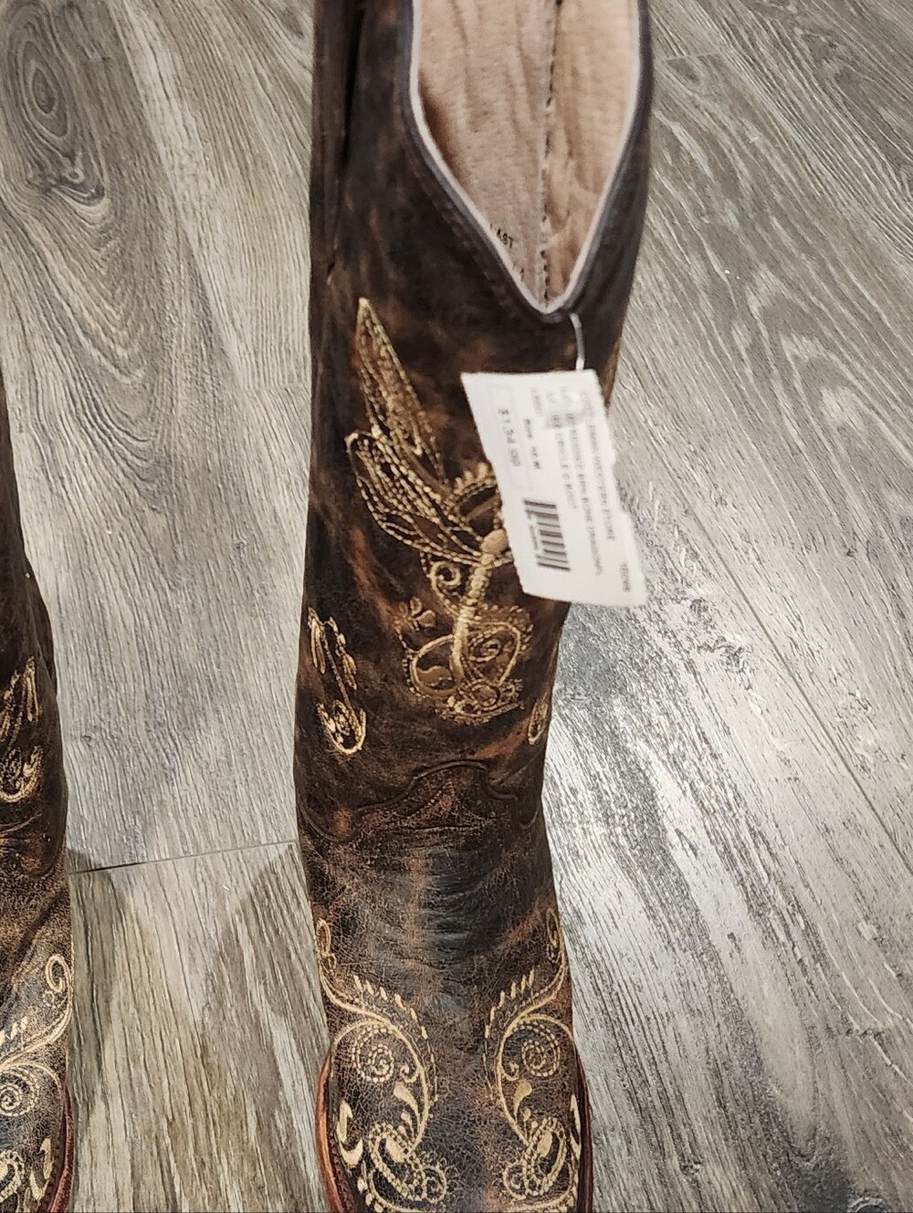 Circle G Western Embroidered Tall Women's Boots in Brown